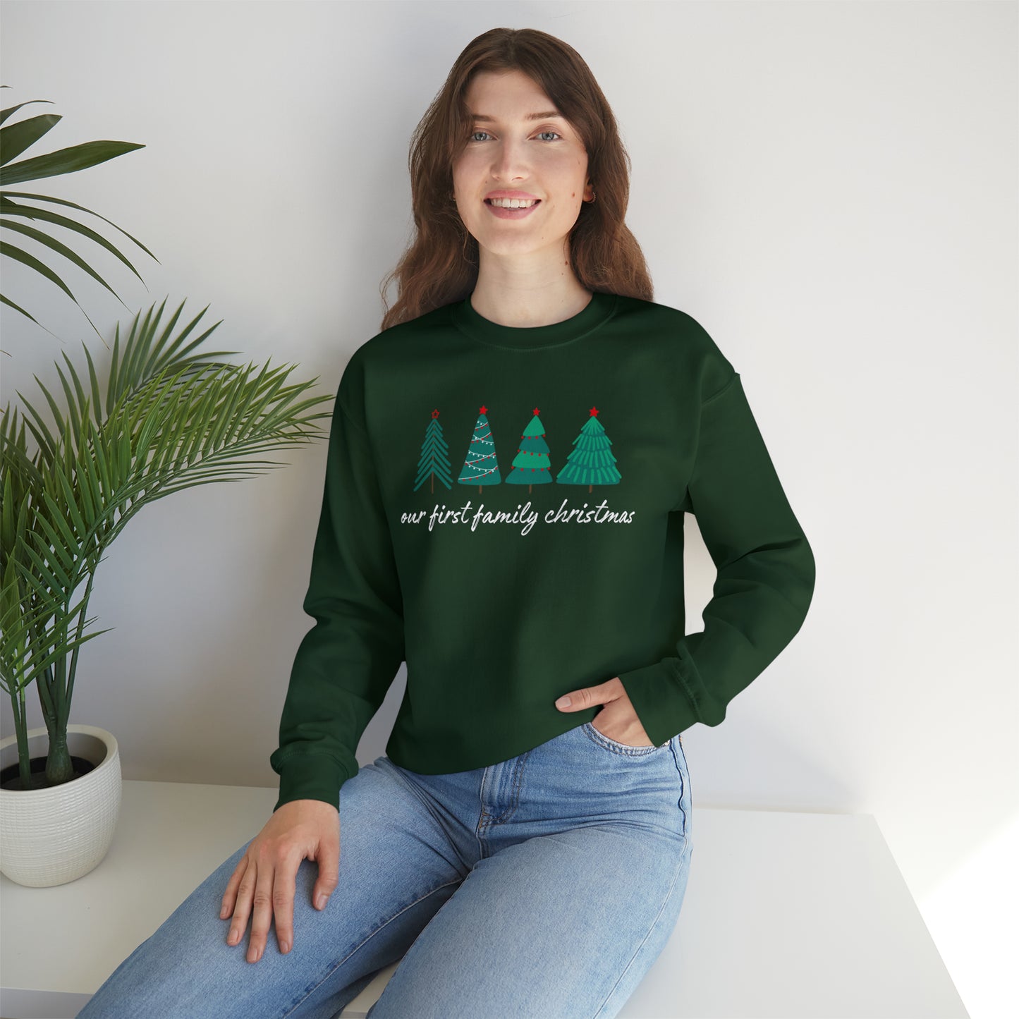 Our First Family Christmas Crewneck Sweatshirt