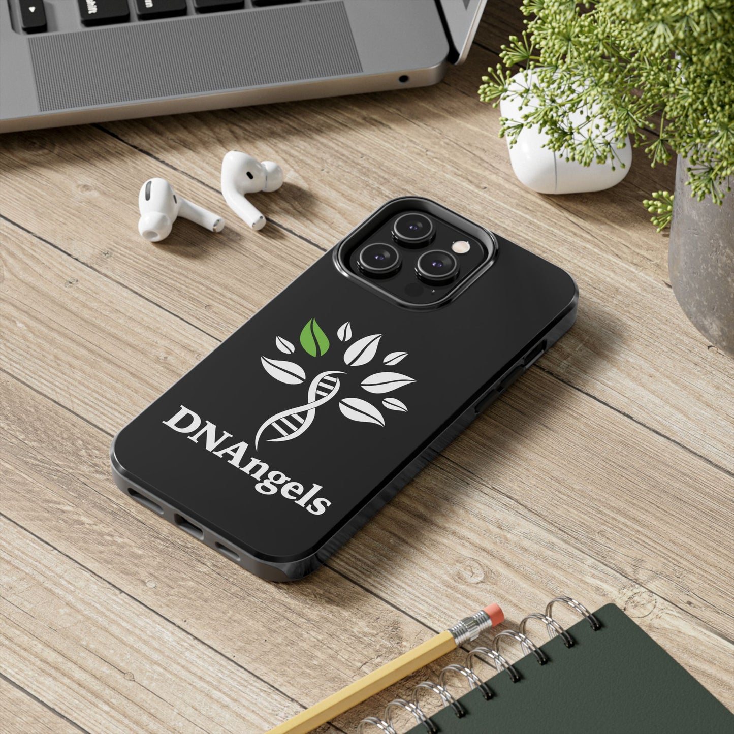 Stylish Tough Phone Case with DNAngels Logo | Perfect Gift for Genealogy Enthusiasts