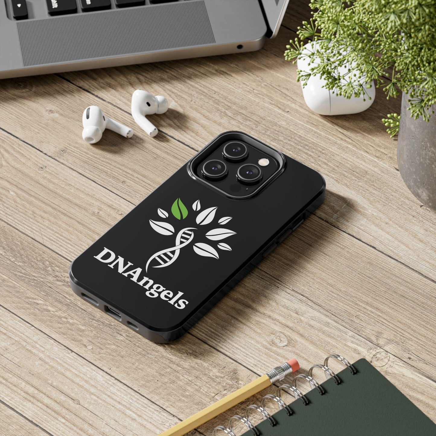 Stylish Tough Phone Case with DNAngels Logo | Perfect Gift for Genealogy Enthusiasts