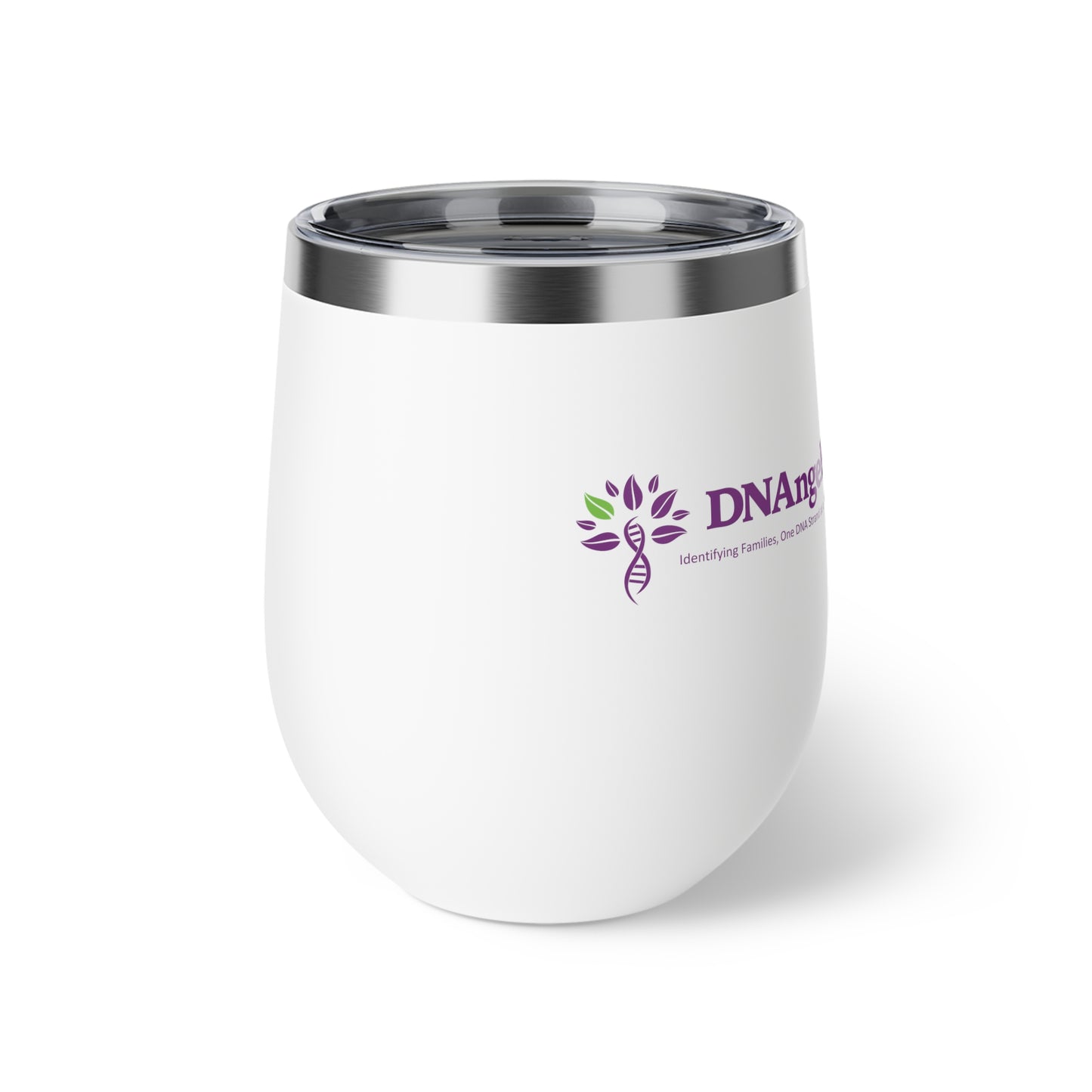 12oz Insulated Wine Tumbler – DNAngels Logo Copper Vacuum Travel Cup
