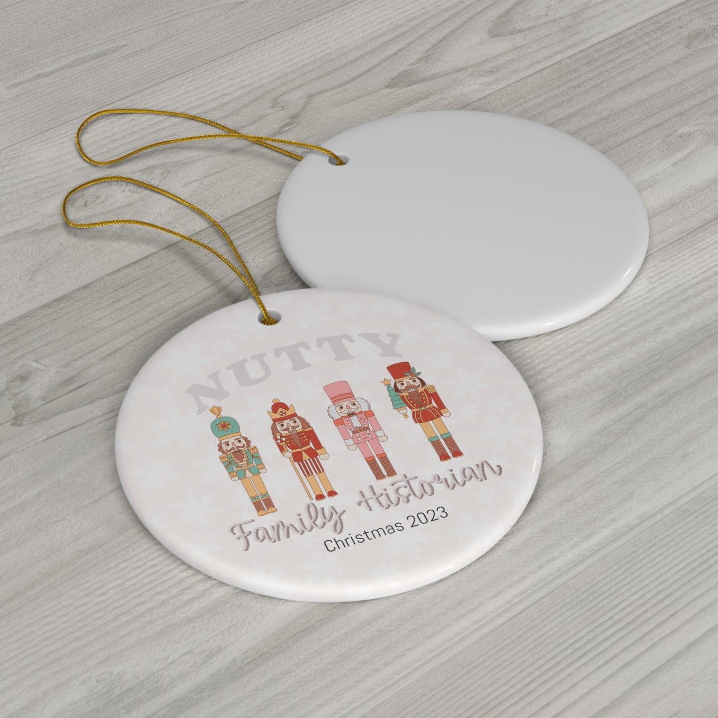 Nutty Family Historian Ceramic Ornament