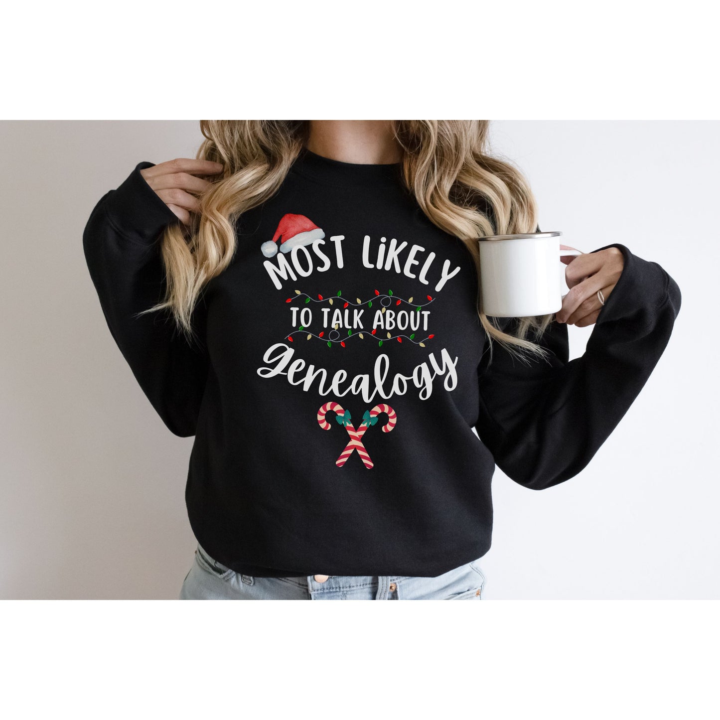 Most Likely to Talk About Genealogy Crewneck Sweatshirt