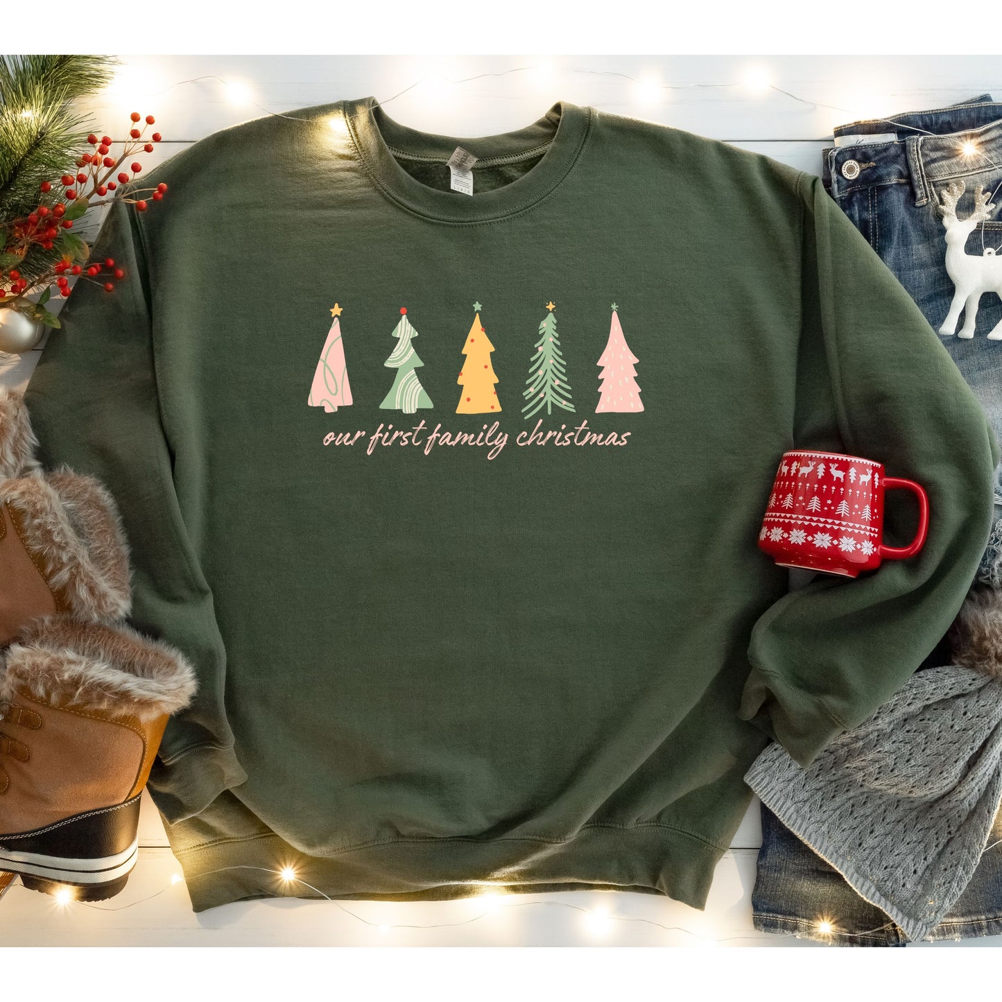 Our First Family Christmas Sweatshirt