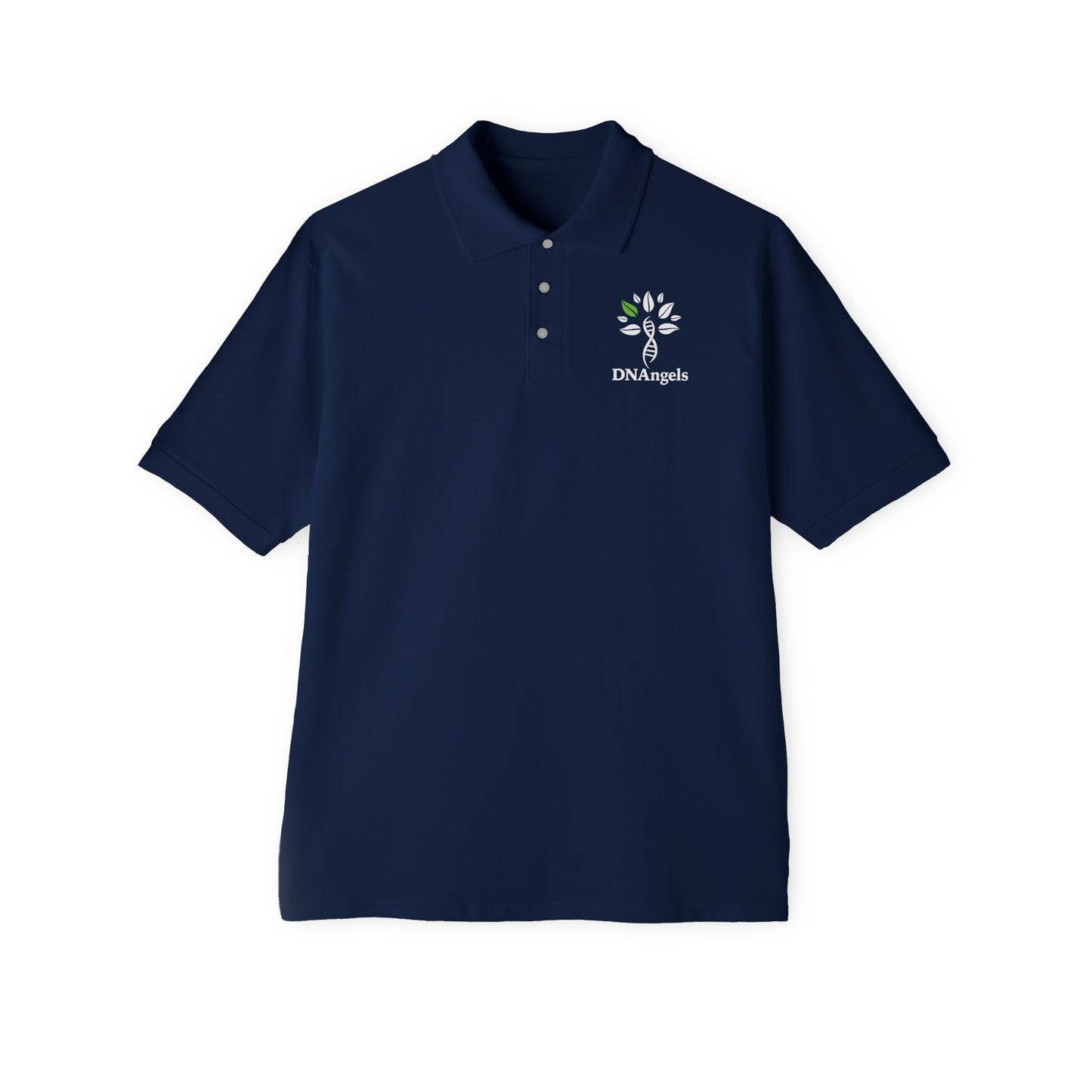 DNAngels Men's Piqué Polo - Stylish Comfort for Everyone