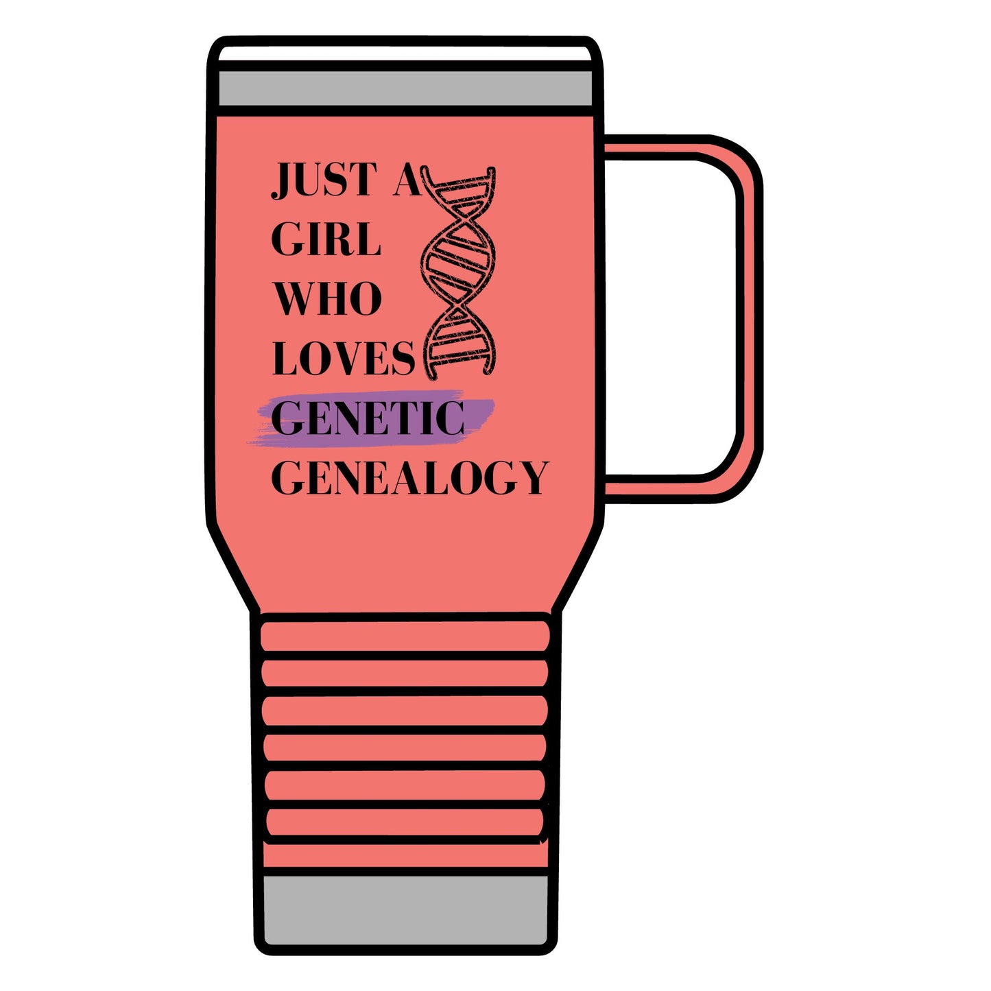 Genetic Genealogy Travel Mug - 20oz - Perfect Gift for Genealogy Lovers