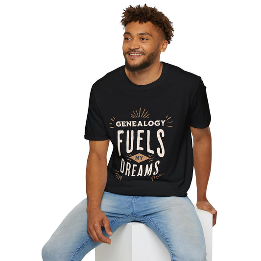 Genealogy Fuels my Dreams Soft Style T-Shirt