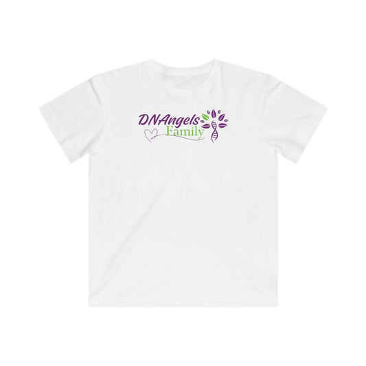Kids T-Shirt - "DNAngels Family" Purple & Green Logo Tee
