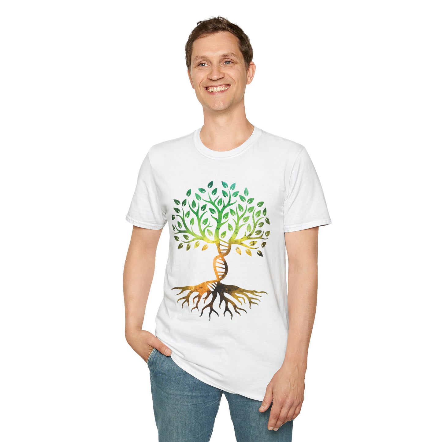DNA Rooted Tree Softstyle Unisex T-Shirt