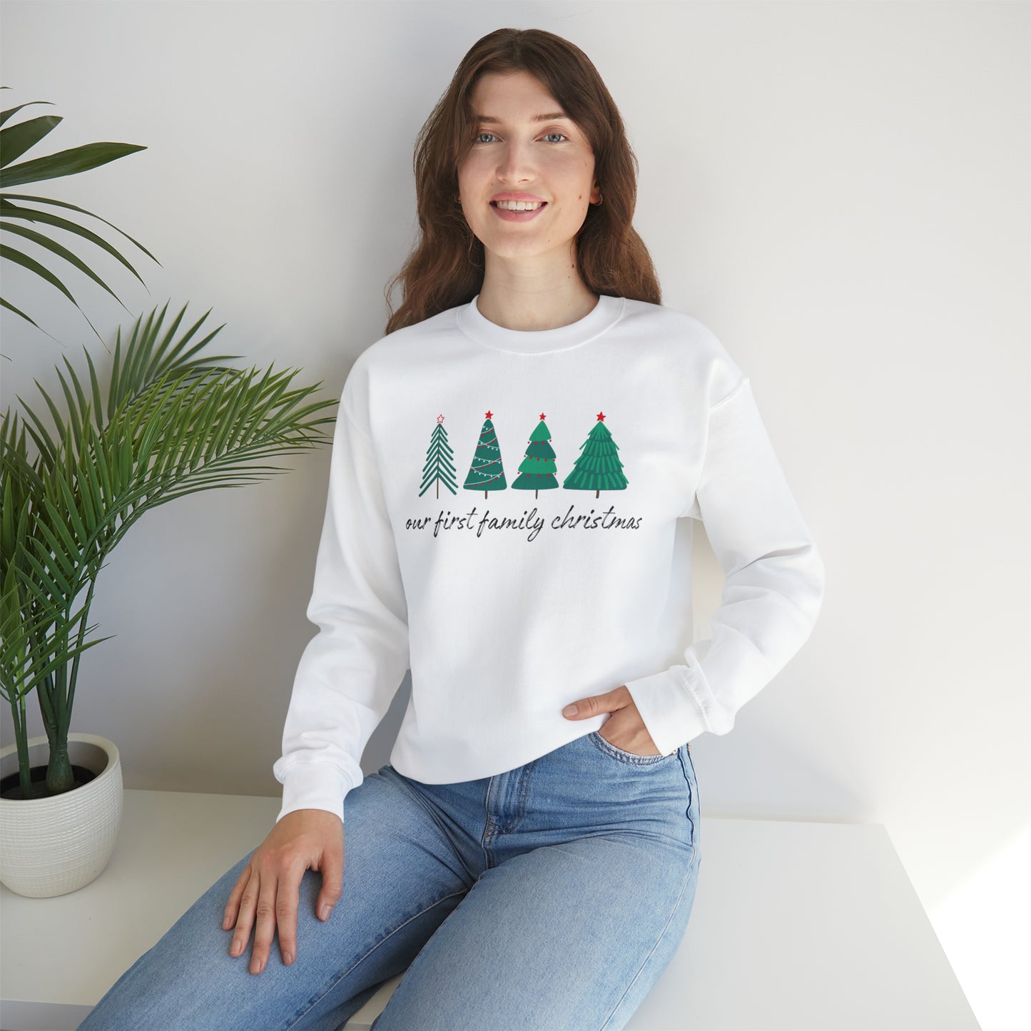 Our First Family Christmas Crewneck Sweatshirt