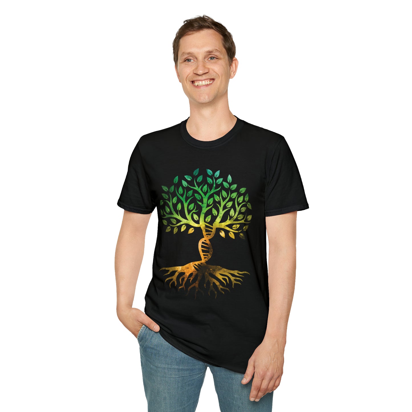 DNA Rooted Tree Softstyle Unisex T-Shirt