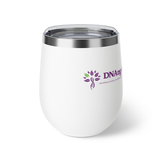12oz Insulated Wine Tumbler – DNAngels Logo Copper Vacuum Travel Cup