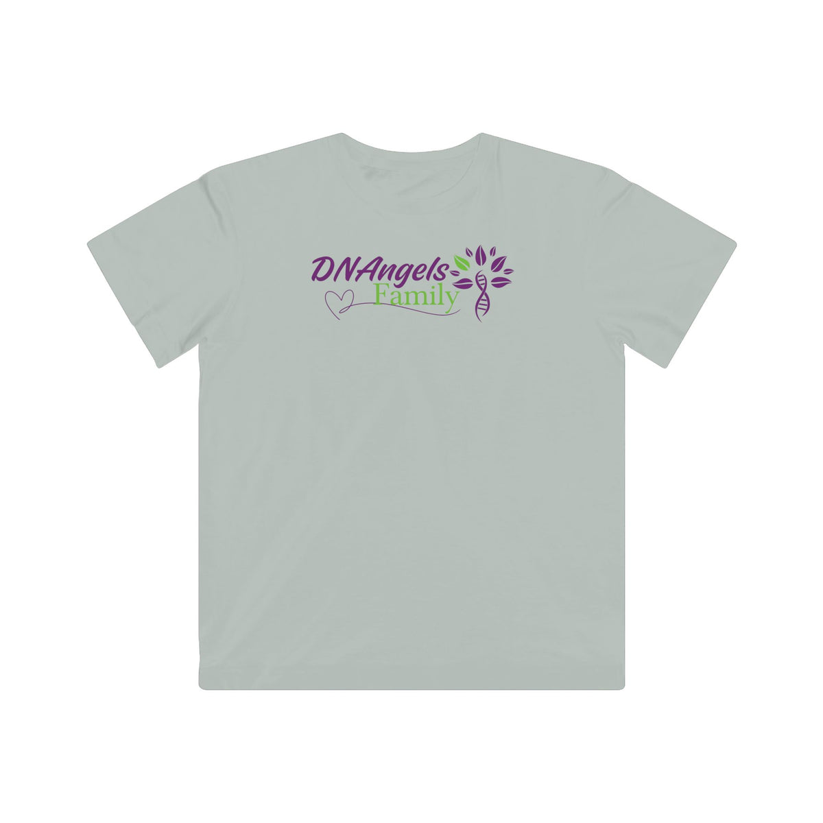 Kids T-Shirt - "DNAngels Family" Purple & Green Logo Tee