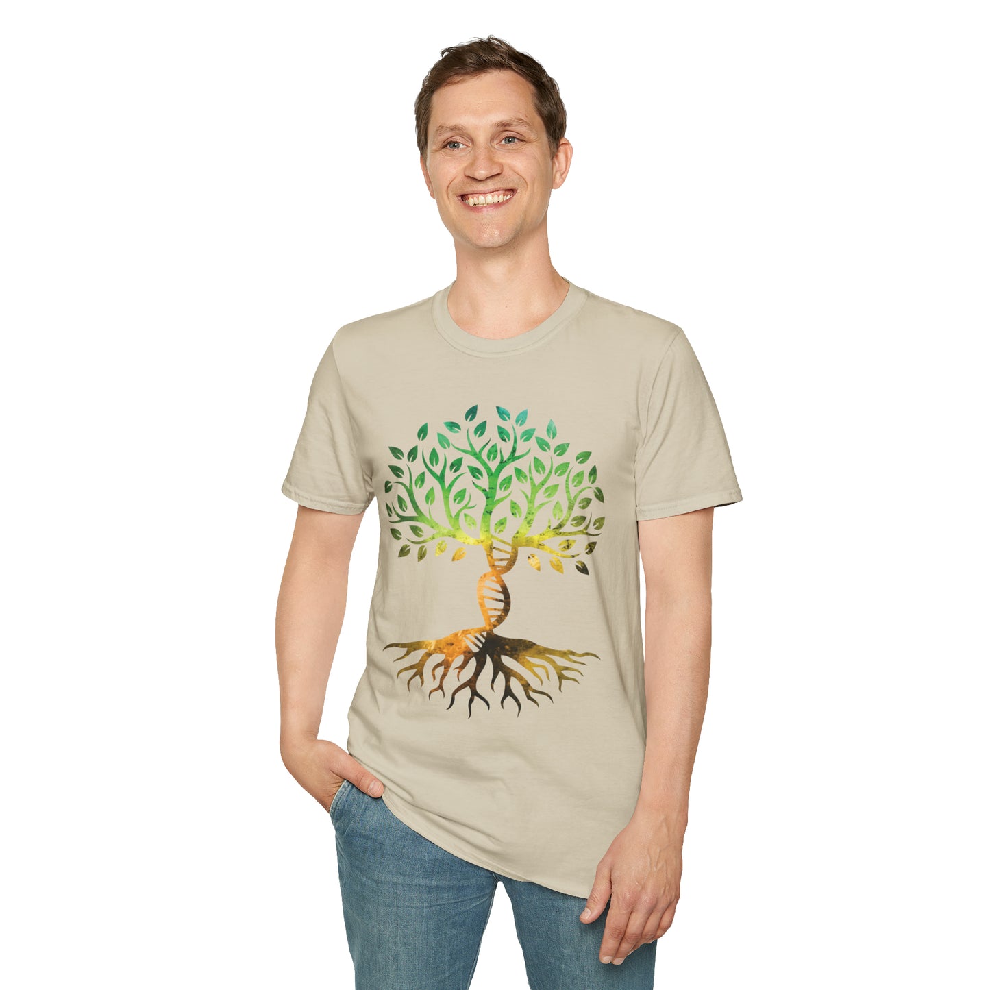 DNA Rooted Tree Softstyle Unisex T-Shirt