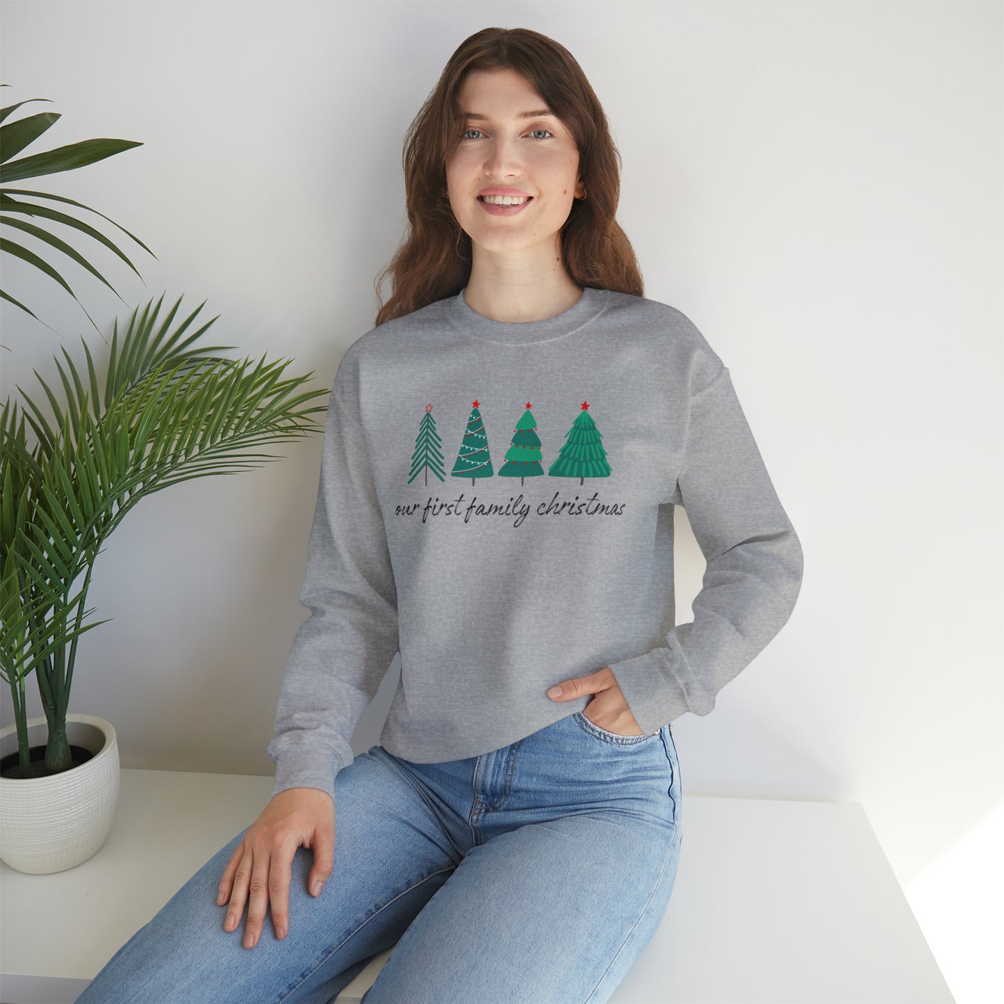 Our First Family Christmas Crewneck Sweatshirt