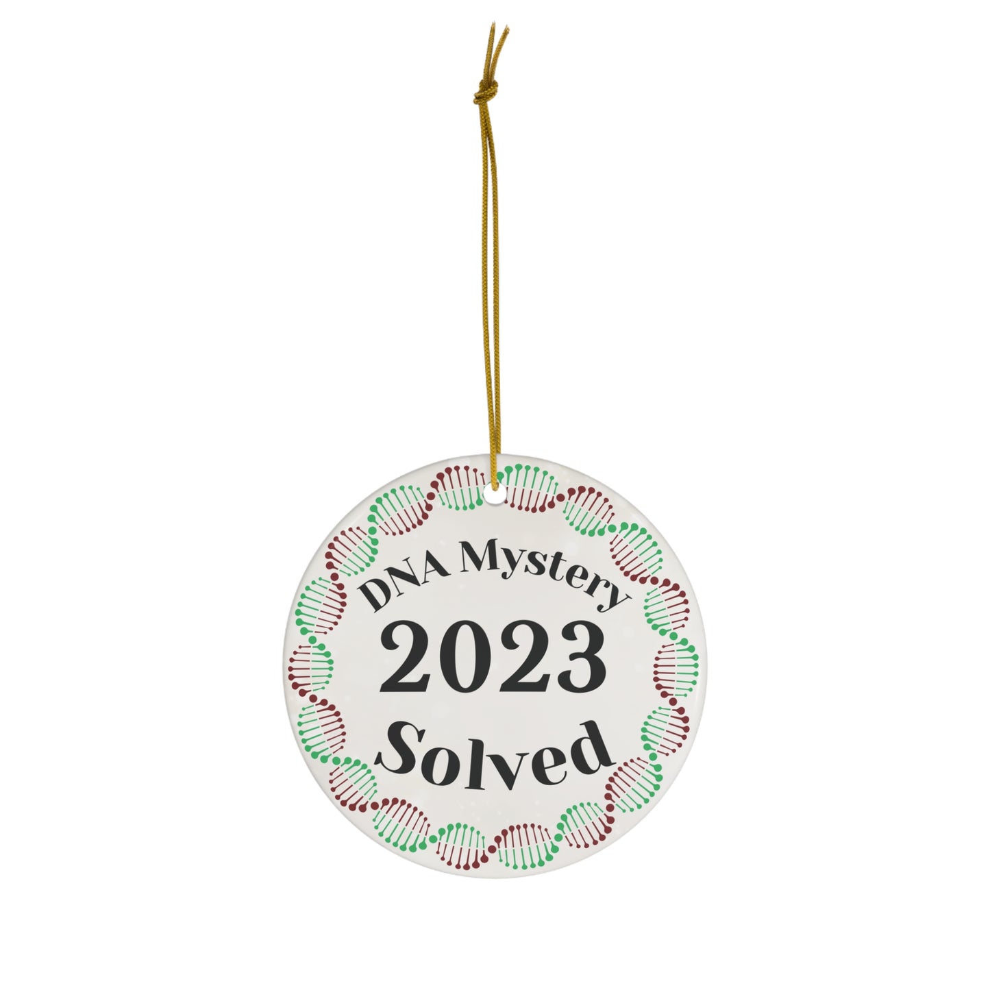 DNA Mystery Solved Ceramic Ornament