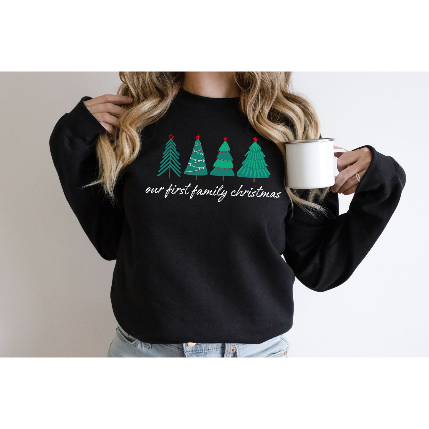 Our First Family Christmas Crewneck Sweatshirt