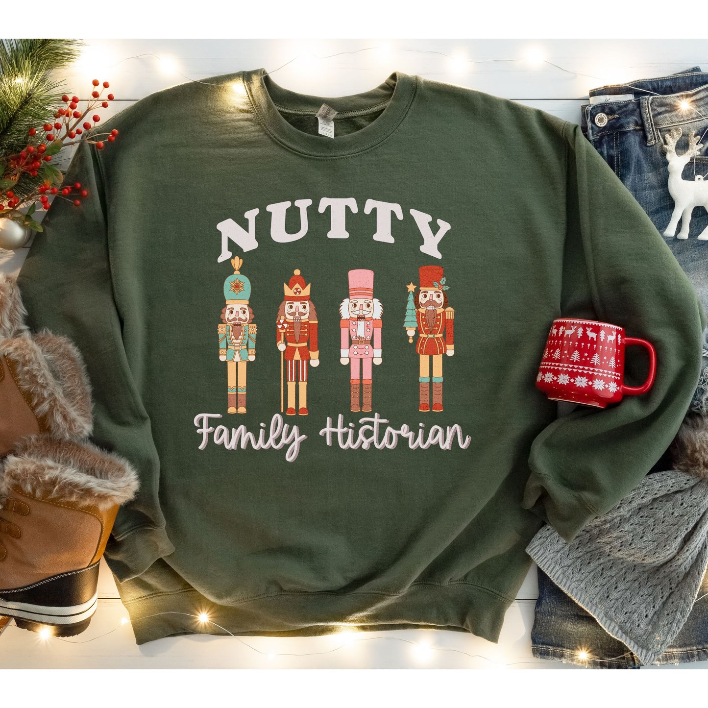 Nutty Family Historian Crewneck Sweatshirt