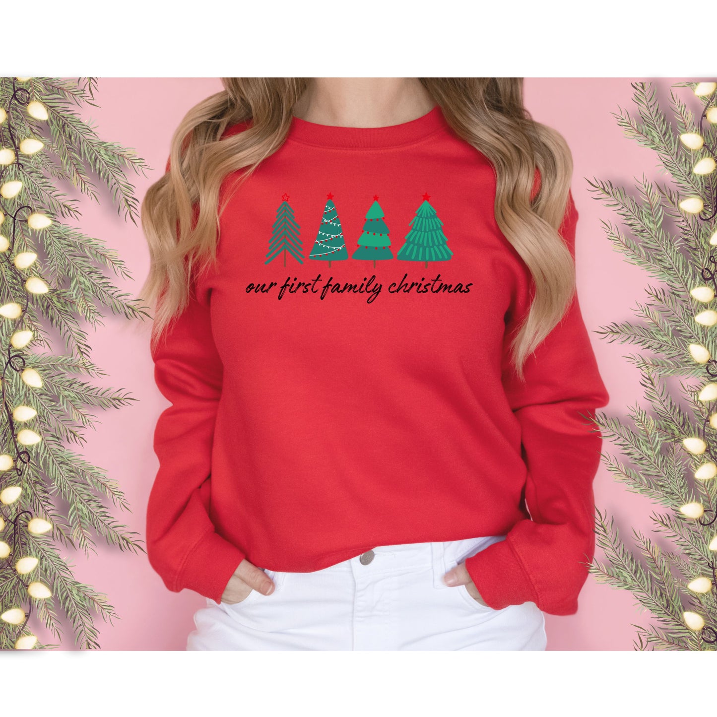 Our First Family Christmas Crewneck Sweatshirt
