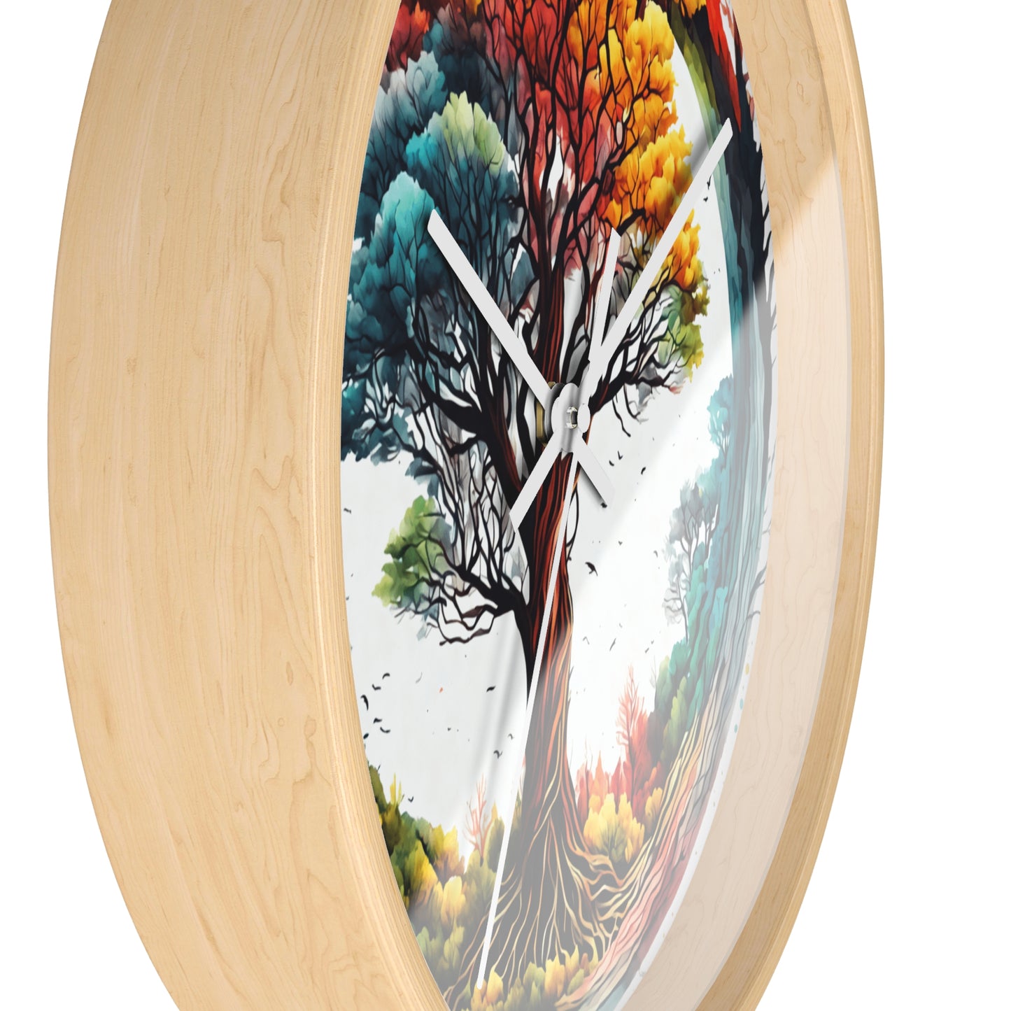 Colorful Tree of Life Wall Clock