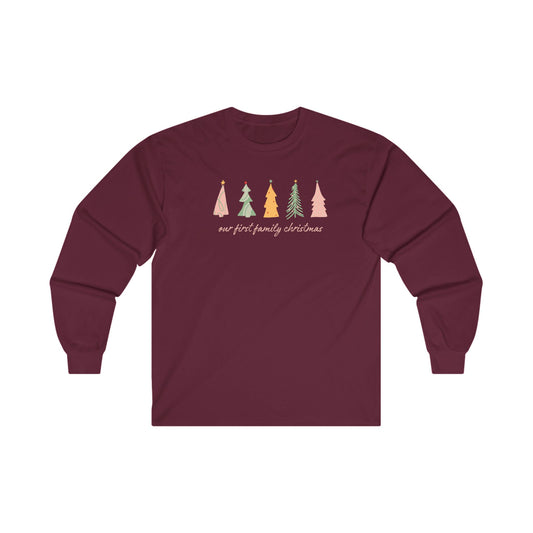 Our First Family Christmas Long Sleeve Tee