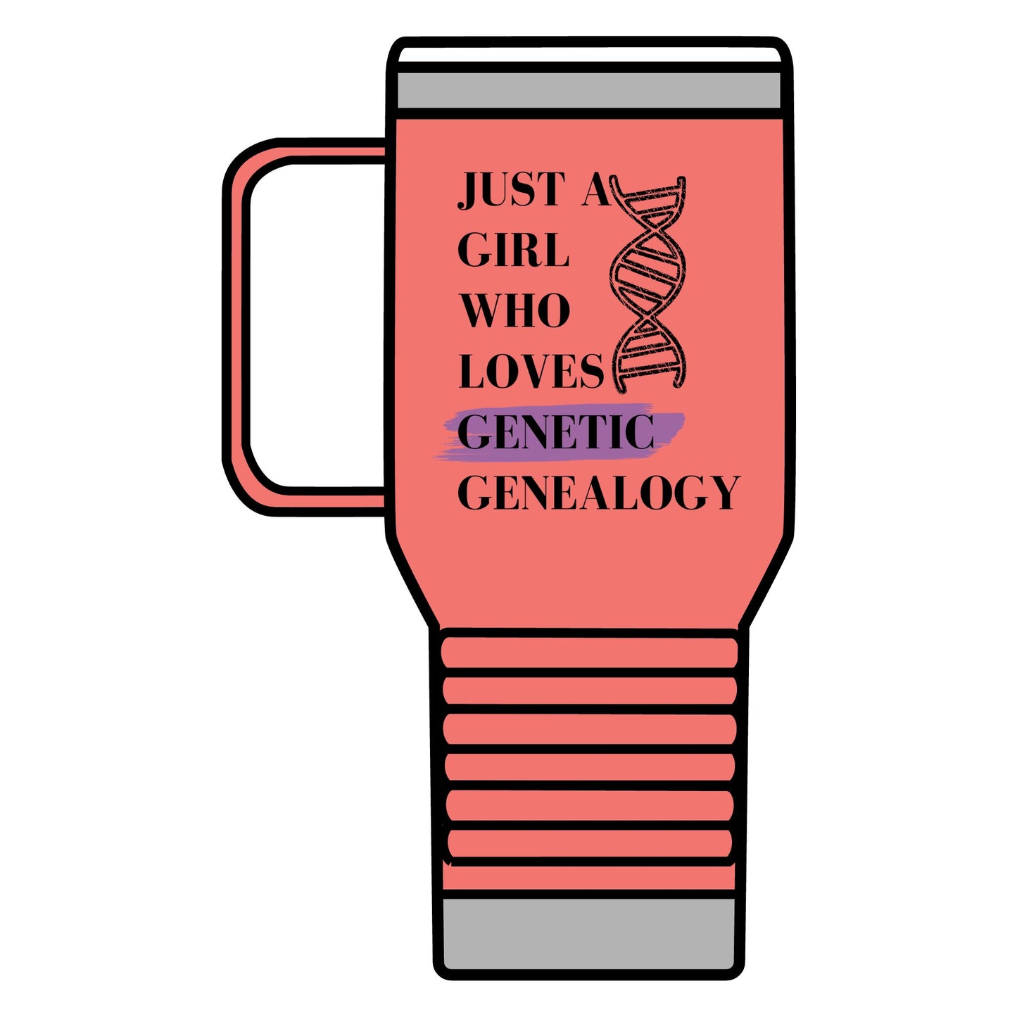 Genetic Genealogy Travel Mug - 20oz - Perfect Gift for Genealogy Lovers