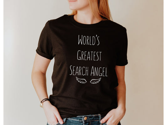 World's Greatest Search Angel T-shirt