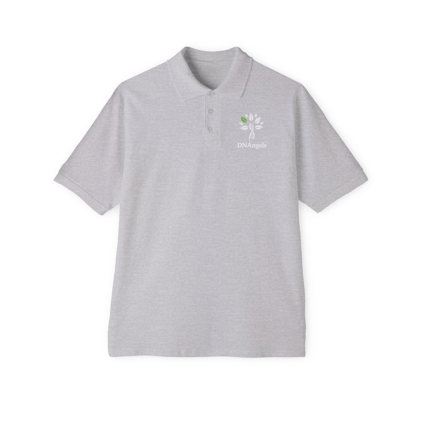 DNAngels Men's Piqué Polo - Stylish Comfort for Everyone