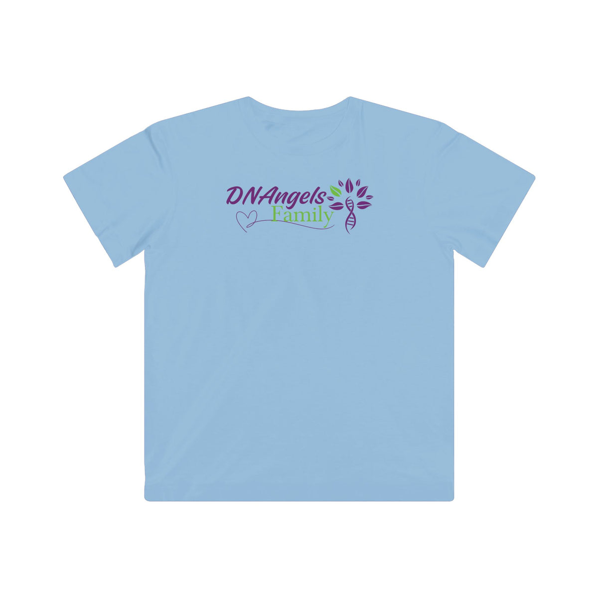 Kids T-Shirt - "DNAngels Family" Purple & Green Logo Tee
