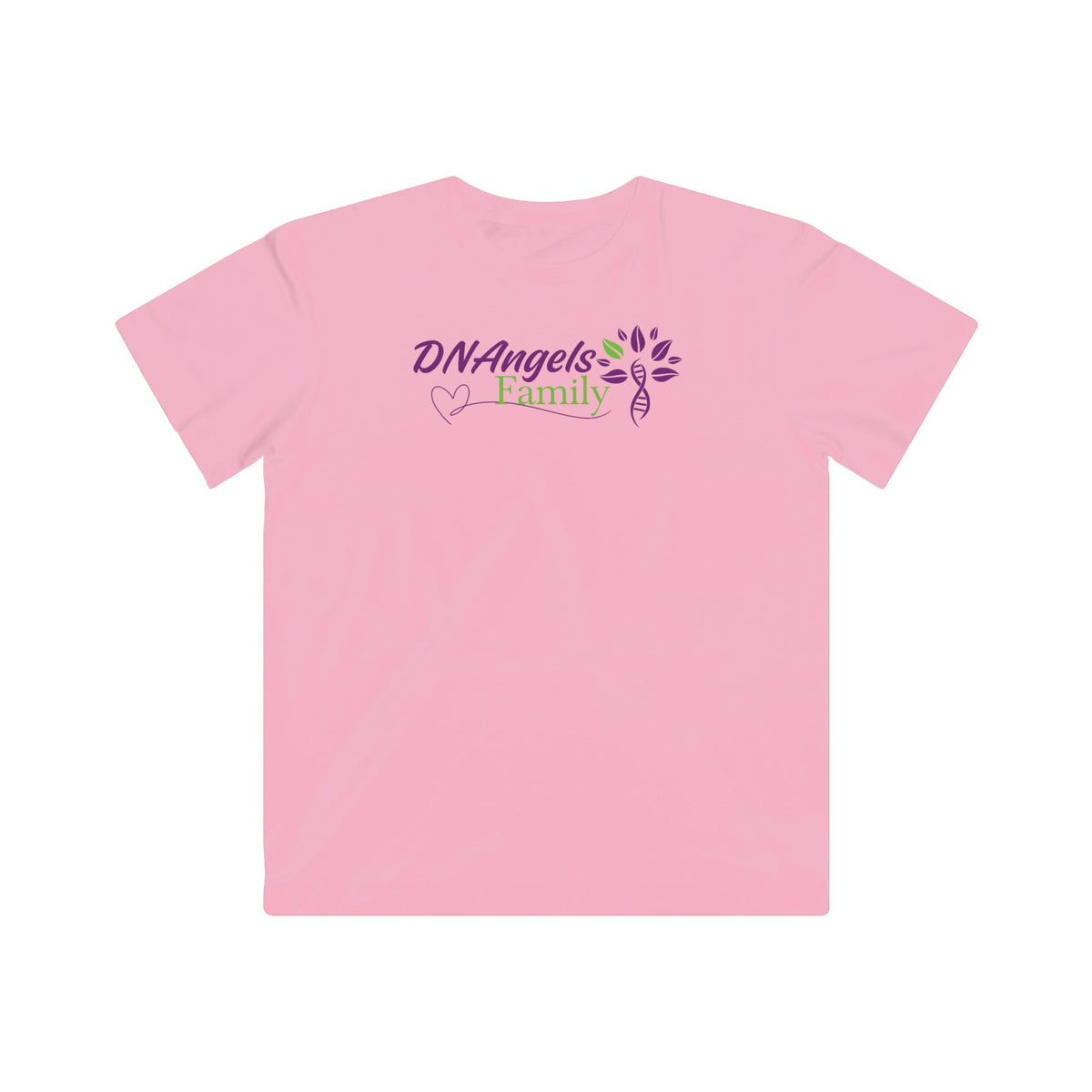 Kids T-Shirt - "DNAngels Family" Purple & Green Logo Tee