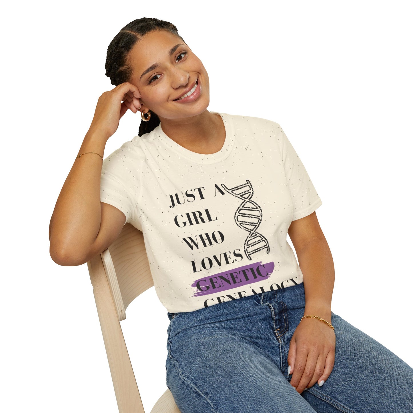 Just A Girl Who Loves Genetic Genealogy T-Shirt