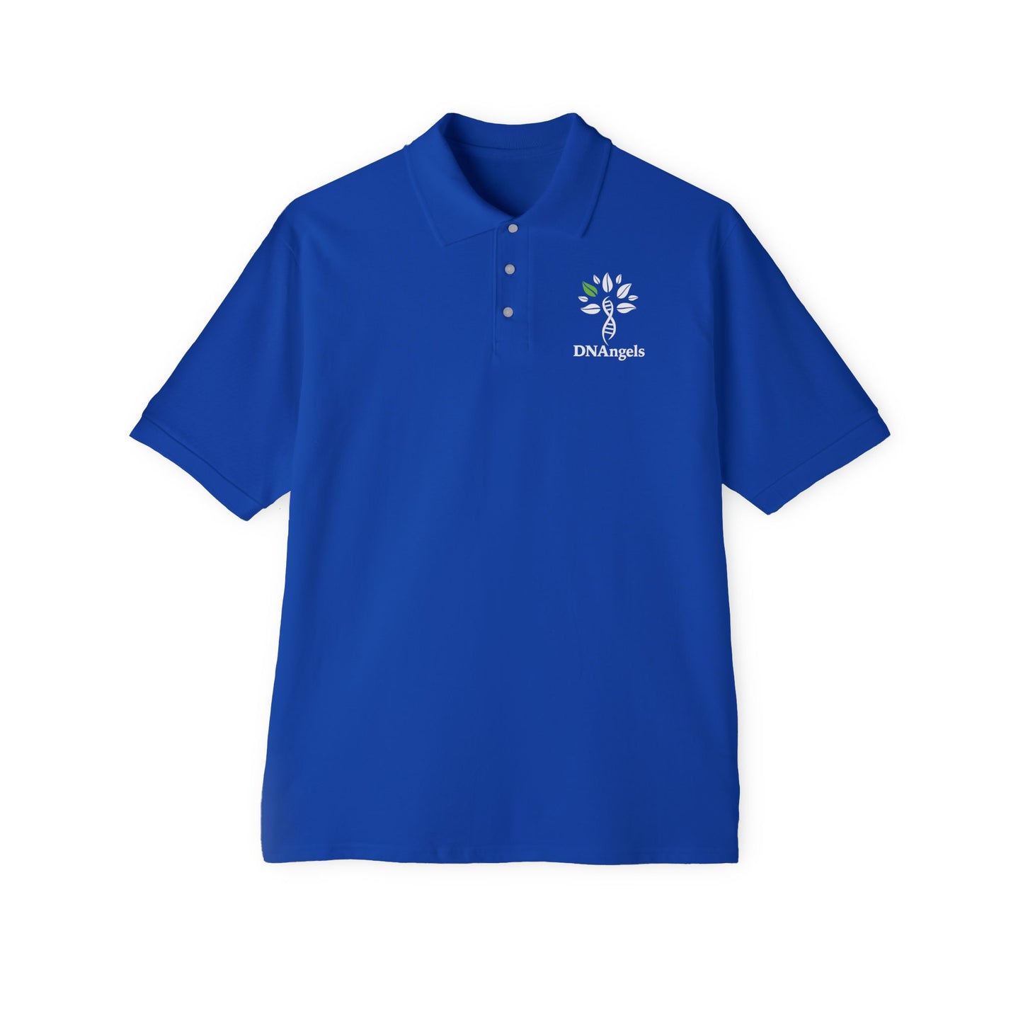 DNAngels Men's Piqué Polo - Stylish Comfort for Everyone
