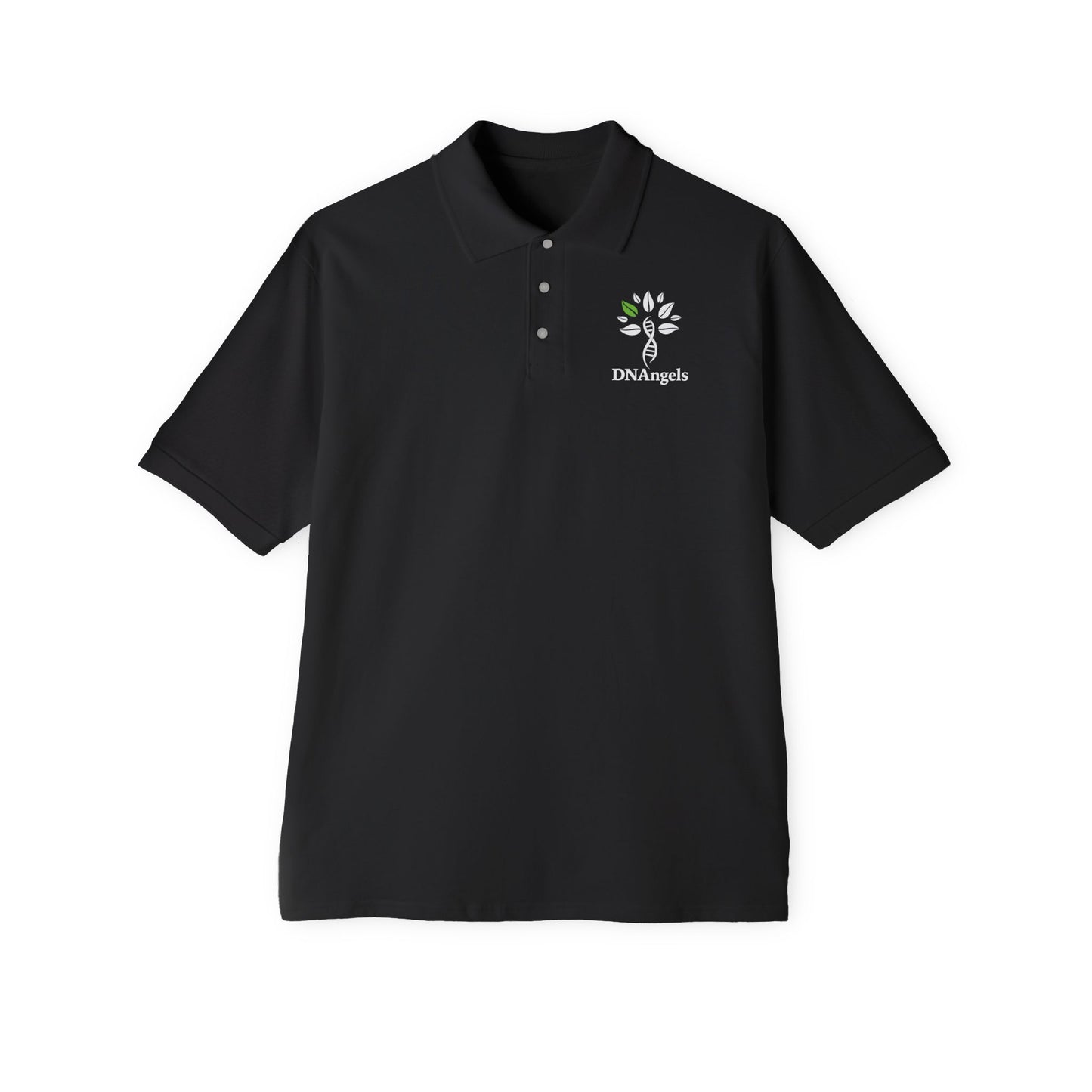 DNAngels Men's Piqué Polo - Stylish Comfort for Everyone