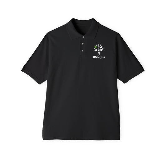 DNAngels Men's Piqué Polo - Stylish Comfort for Everyone