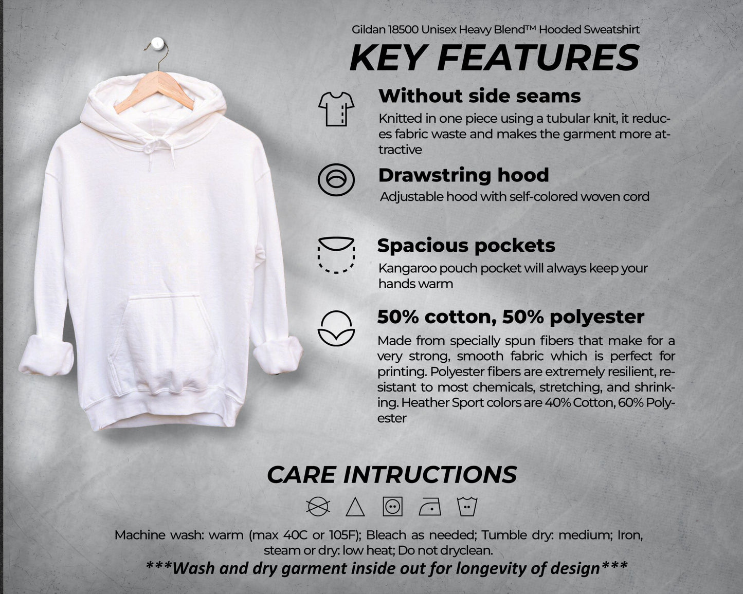 DNAngels Chest Logo Hooded Sweatshirt