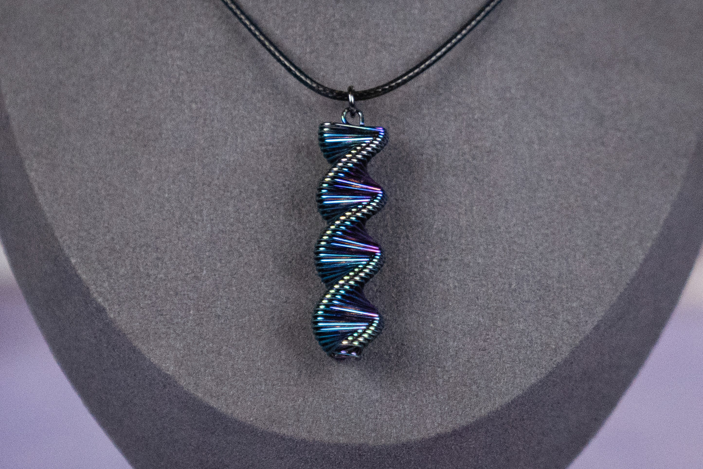 Iridescent DNA Strand Necklace