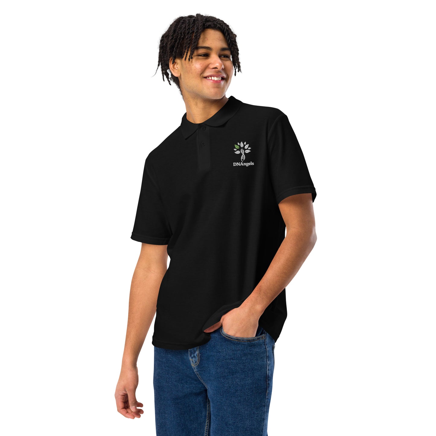 DNAngels Unisex Embroidered Polo